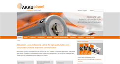 Desktop Screenshot of akkuplanet.de